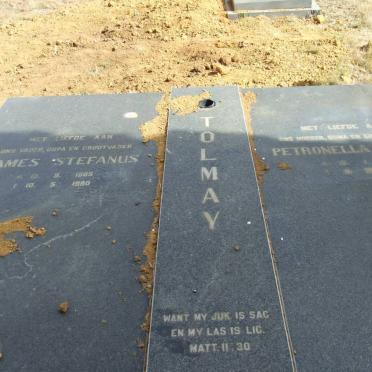 TOLMAY James Stefanus 1905-1990 &amp; Petronella Jacoba 1905-1990    