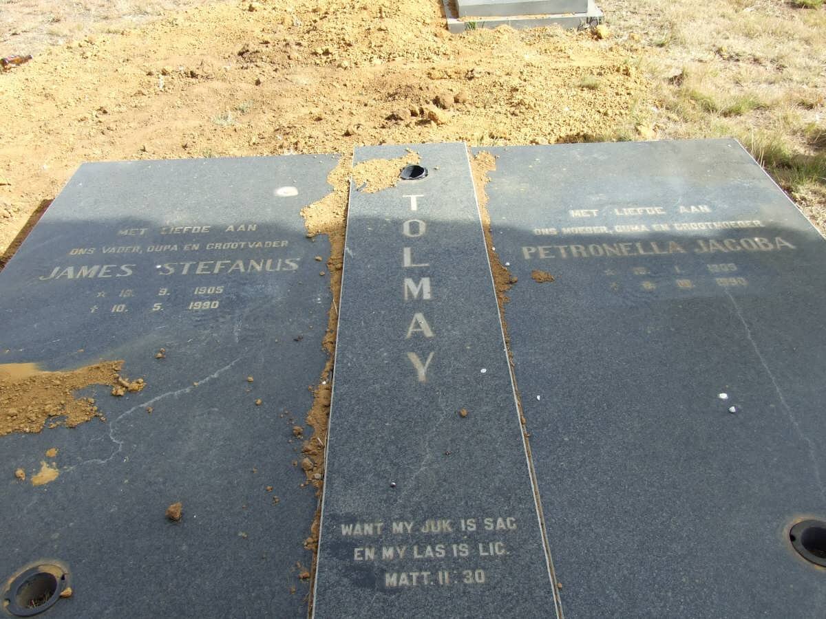 TOLMAY James Stefanus 1905-1990 &amp; Petronella Jacoba 1905-1990