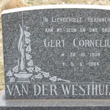 WESTHUIZEN Gert Cornelius, van der 1938-1984