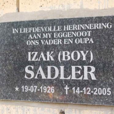 SADLER Izak 1926-2005