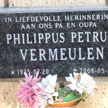 VERMEULEN Philippus Petrus 1925-2008