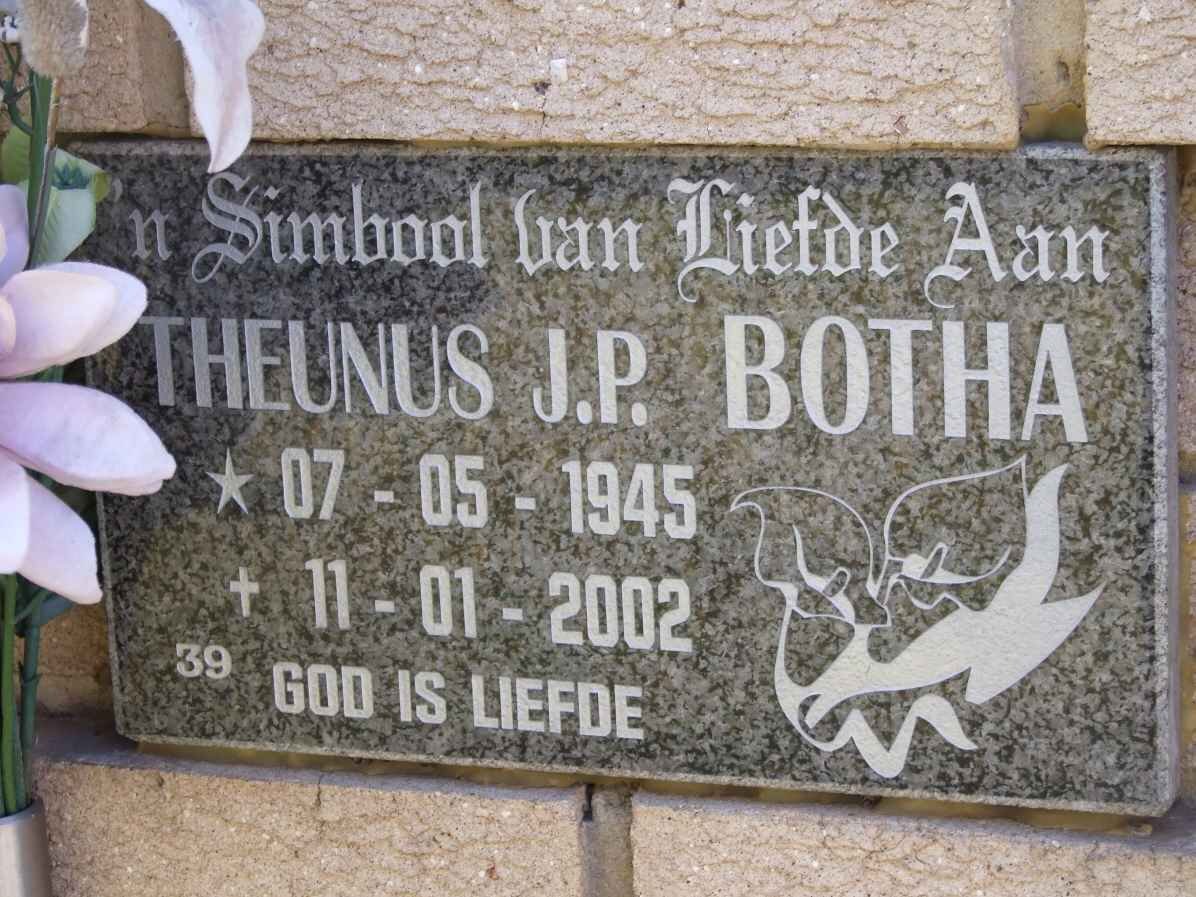 BOTHA Theunis J.P. 1945-2002