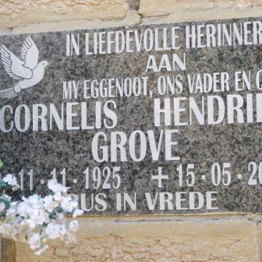GROVE Cornelis Hendrik 1925-2007