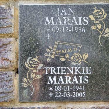 MARAIS Jan 1936- &amp; Trienkie 1941-2005