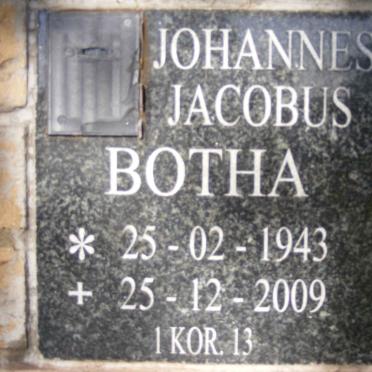 BOTHA Johannes Jacobus 1943-2009
