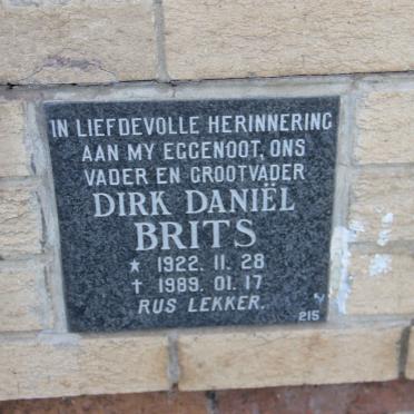 BRITS Dirk Daniel 1922-1989
