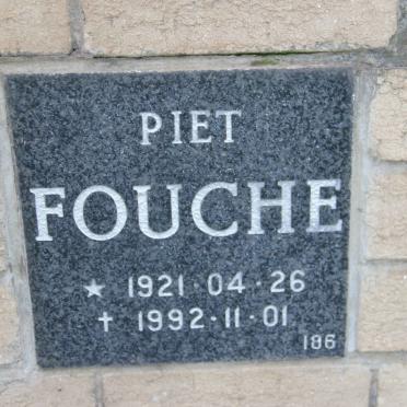 FOUCHE Piet 1921-1992