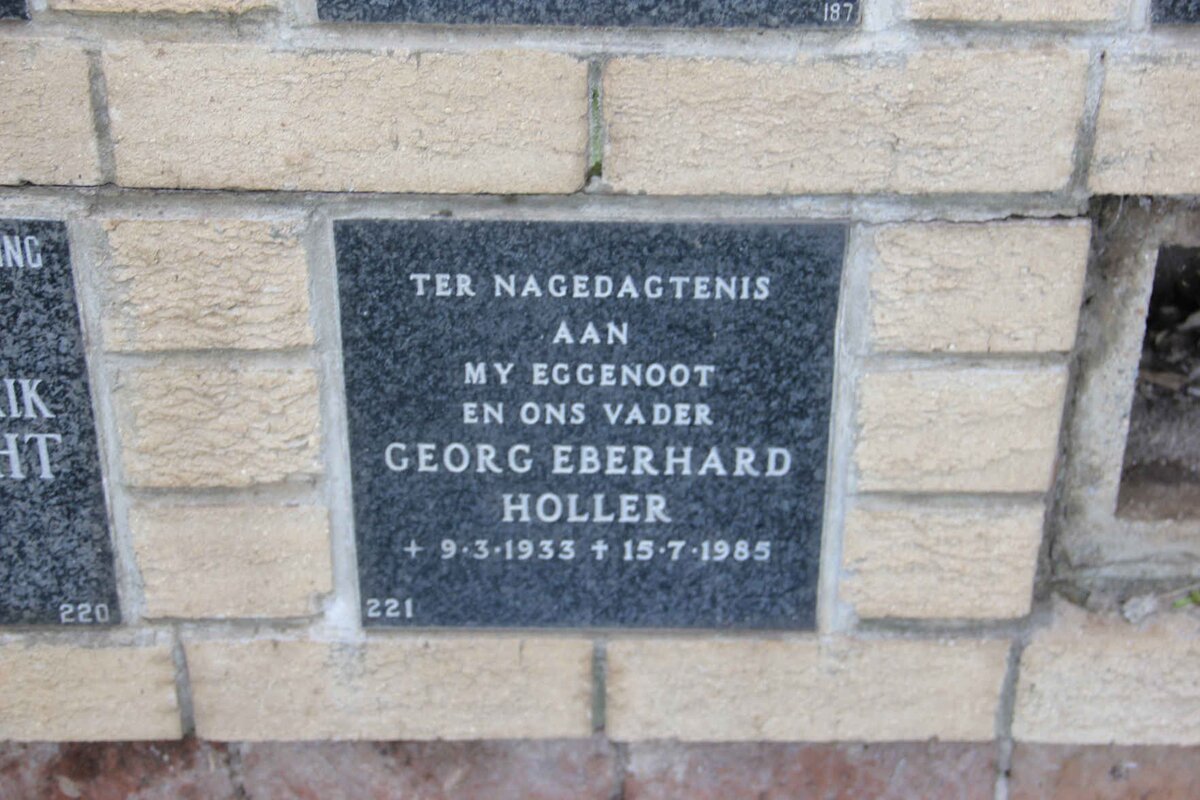 HOLLER Georg Eberhard 1933-1985