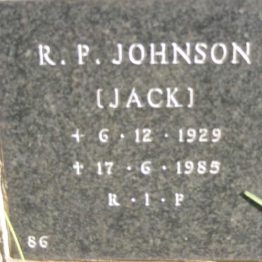 JOHNSON R.P. 1929-1985