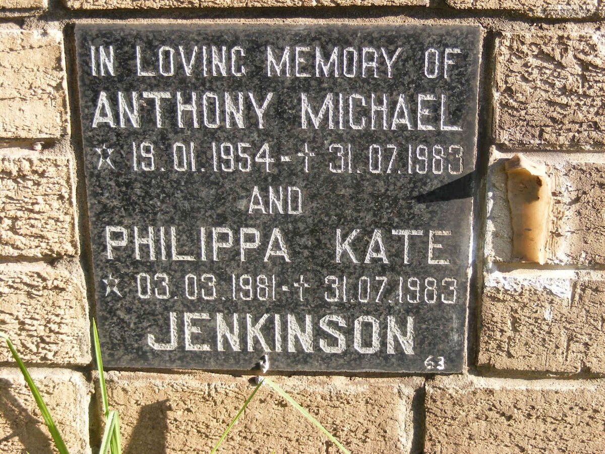 JENKINSON Anthony Michael 1954-1983 :: JENKINSON Philippa Kate 1981-1983