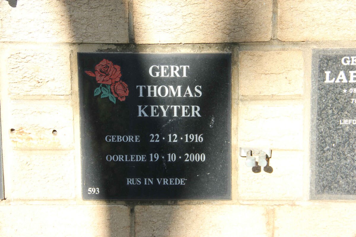 KEYTER Gert Thomas 1916-2000
