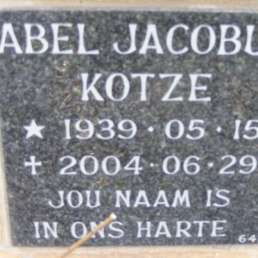 KOTZE Abel Jacobus 1939-2004