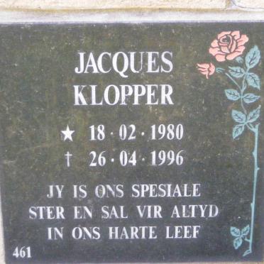 KLOPPER Jacques 1980-1996