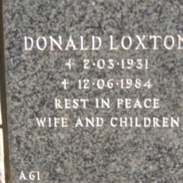 LOXTON Donald 1931-1984