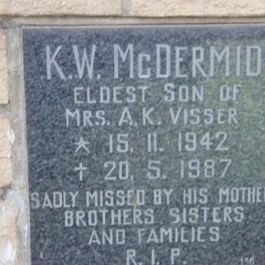 McDERMID K.W. 1942-1987