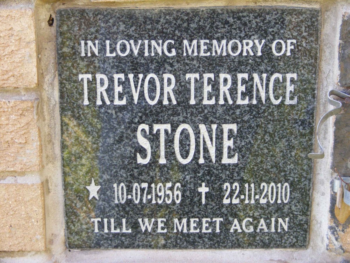 STONE Trevor Terence 1956-2010
