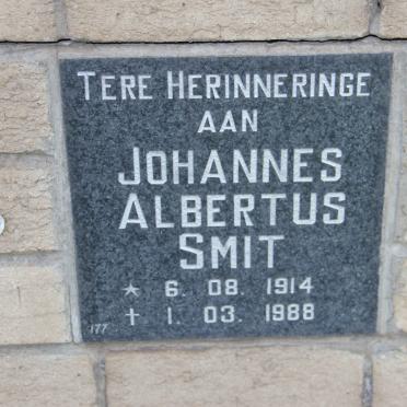 SMIT Johannes Albertus 1914-1988