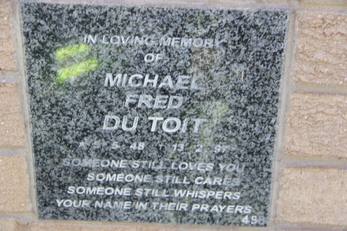 TOIT Michael Fred, du 1948-1997