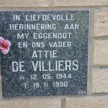VILLIERS Attie, de 1944-1990