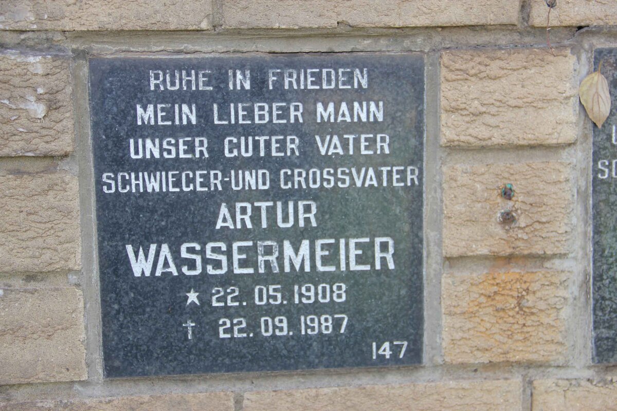 WASSERMEIER Artur 1908-1987