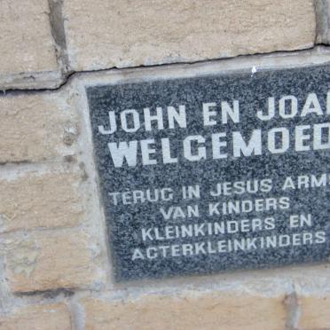 WELGEMOED John &amp; Joan 