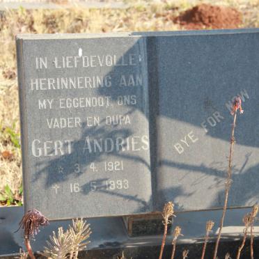 ? Gert Andries 1921-1993