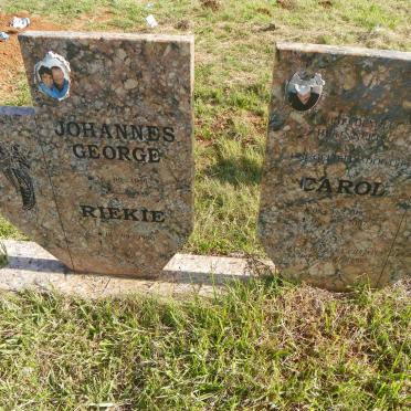 ? Johannes George 1959- &amp; Riekie 1960- :: ? Carol 1983-2007