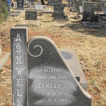 ASHWELL Ernest J. 1939-1982