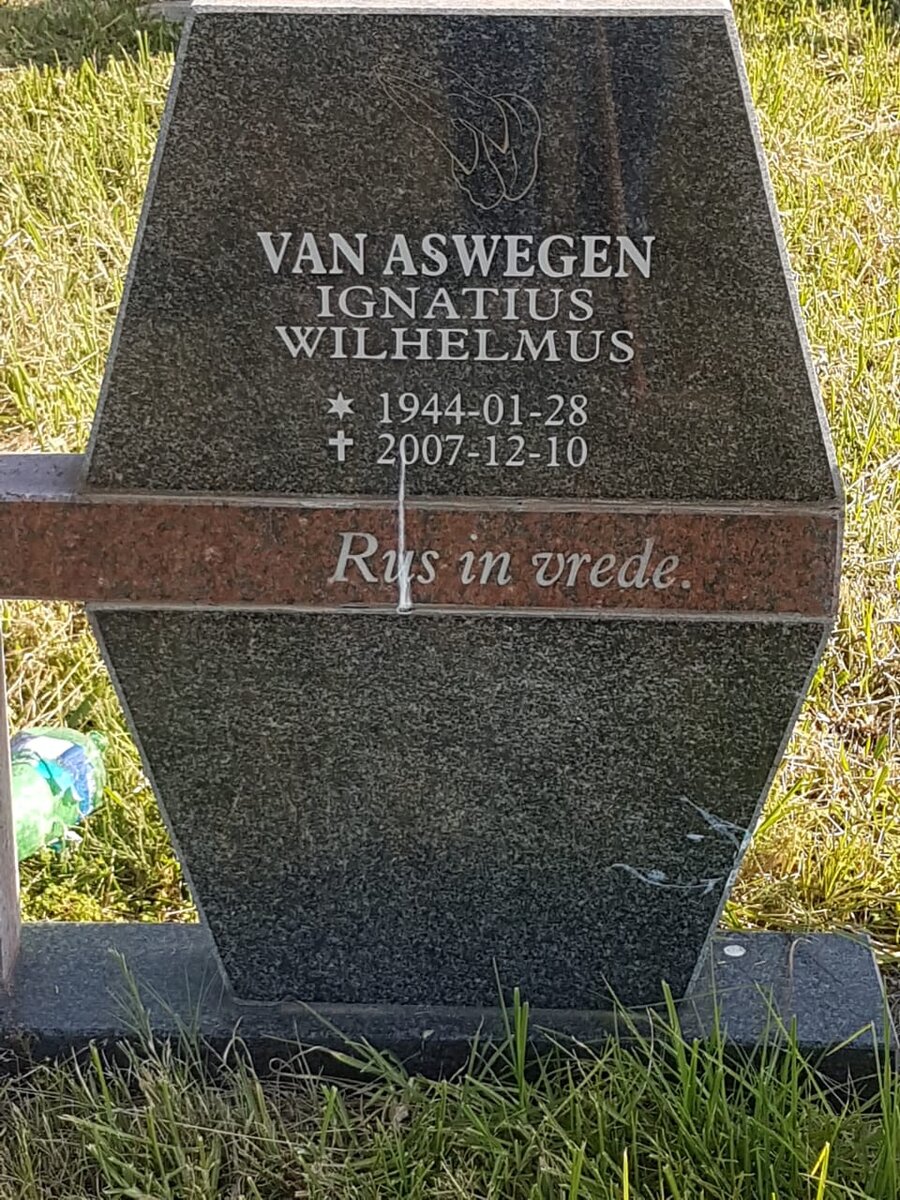 ASWEGEN Ignatius Wilhelmus, van 1944-2007