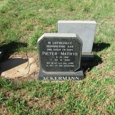 ACKERMANN Pieter Mathys 1916-1993