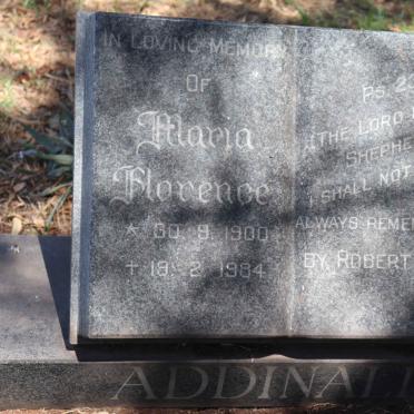 ADDINALL Maria Florence 1900-1984