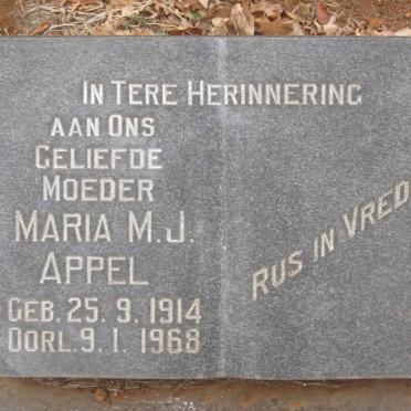 APPEL Maria M.J. 1914-1968