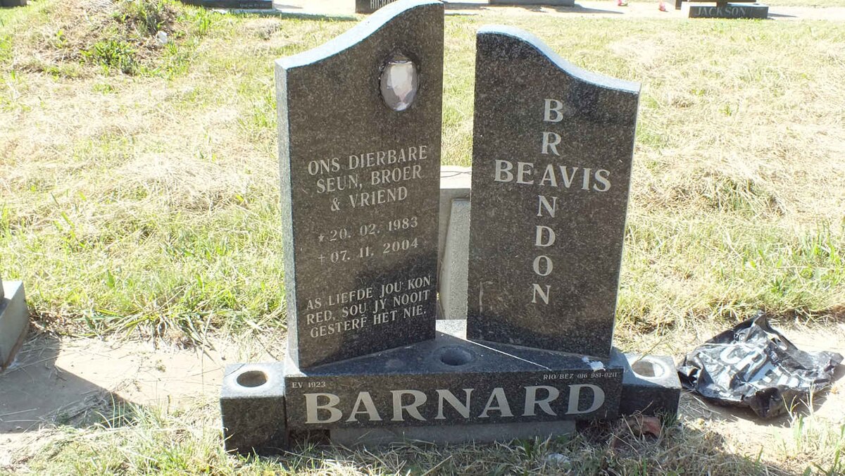 BARNARD Brandon Beavis 1983-2004