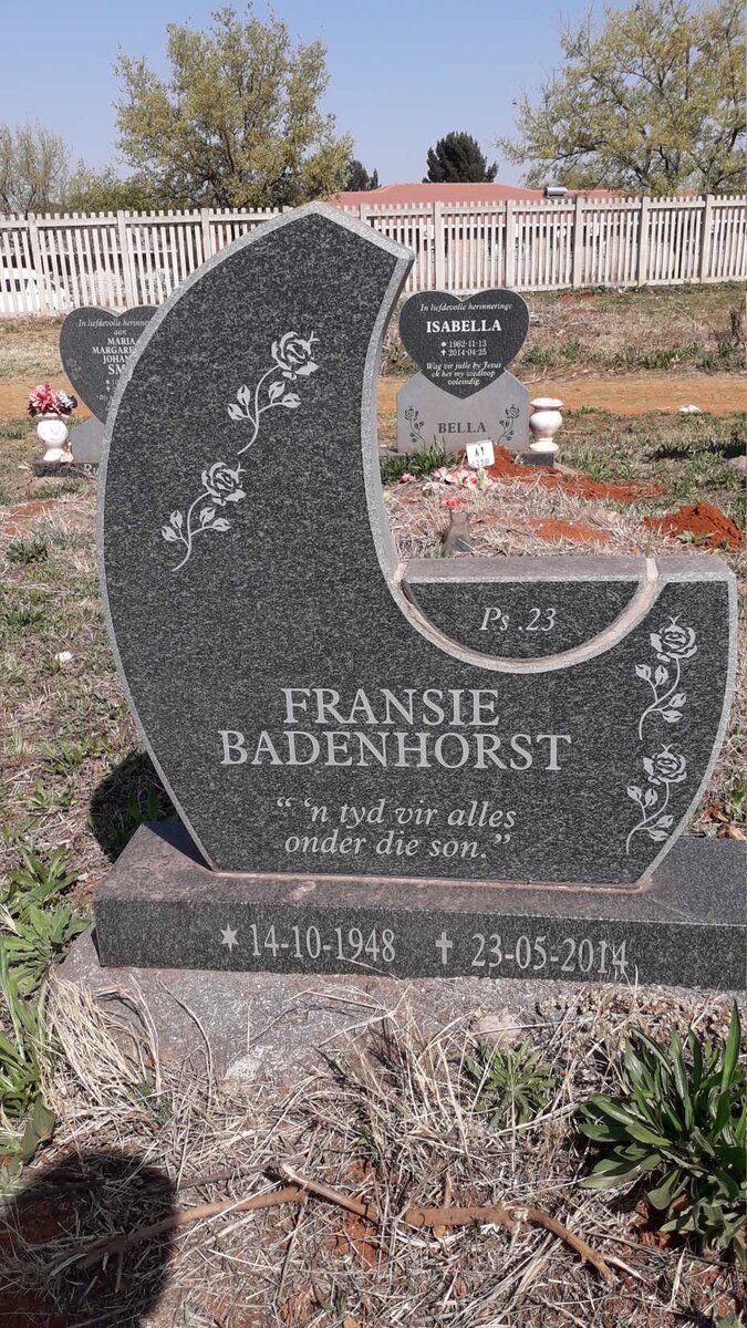 BADENHORST Fransie 1948-2014