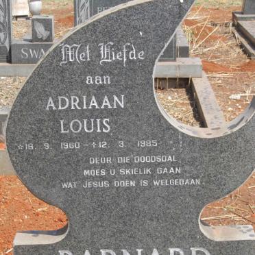 BARNARD Adriaan Louis 1960-1985