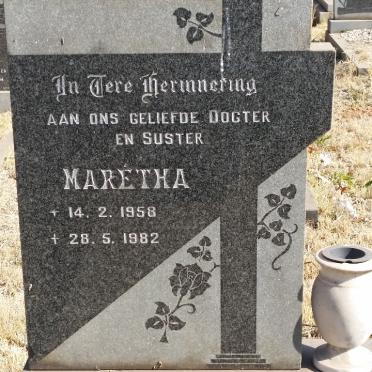 BADENHORST Marétha 1958-1982