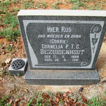 BEZUIDENHOUT Cornelia P.T.G. 1925-1991