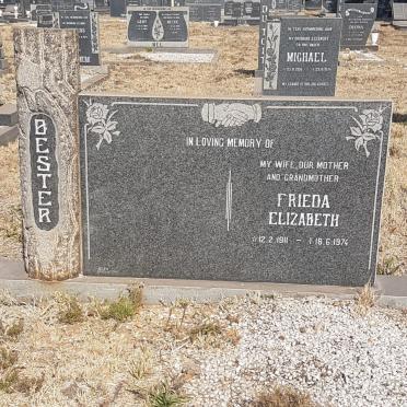 BESTER Frieda Elizabeth 1911-1974