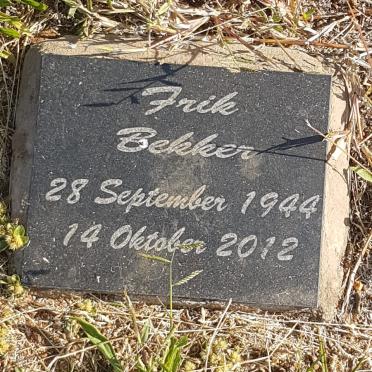 BEKKER Frik 1944-2012