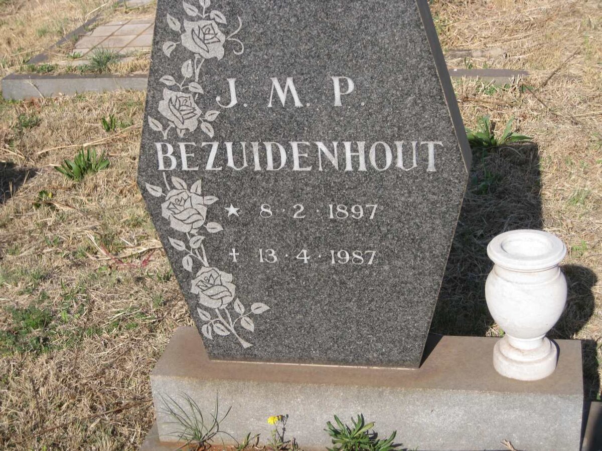 BEZUIDENHOUT J.M.P. 1897-1987