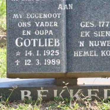 BEKKER Gotlieb 1925-1989