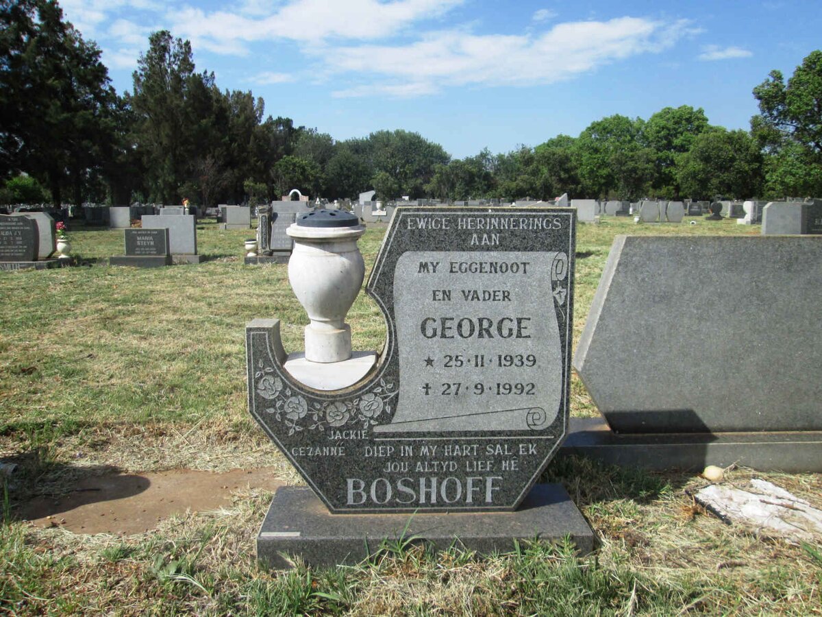 BOSHOFF George 1939-1992