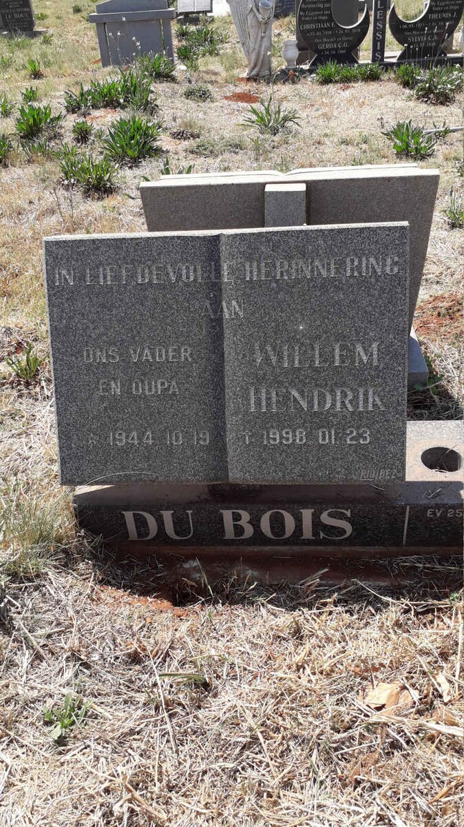BOIS Willem Hendrik, du 1944-1998