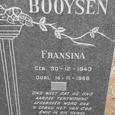BOOYSEN Fransina 1943-1968