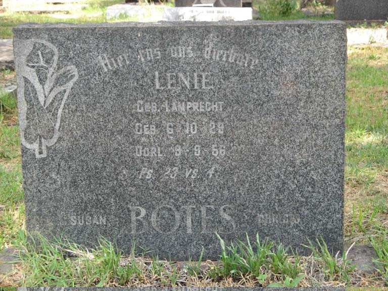 BOTES Lenie nee LAMPRECHT 1929-1956
