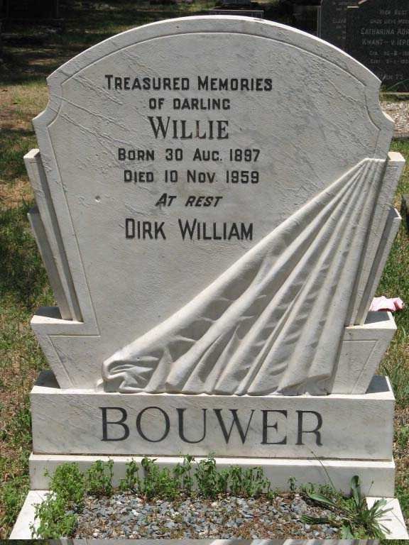 BOUWER Dirk William 1897-1959