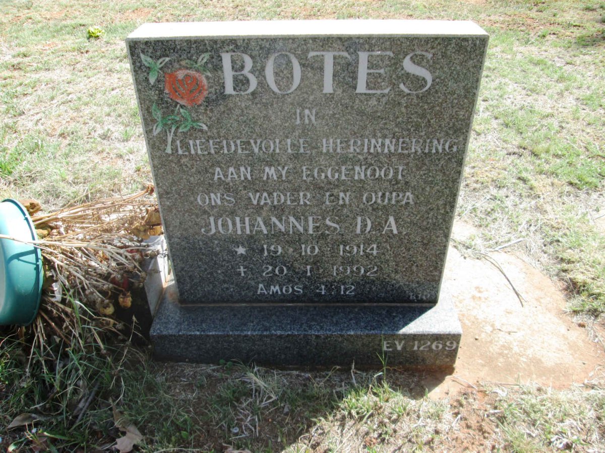 BOTES Johannes D.A. 1914-1992