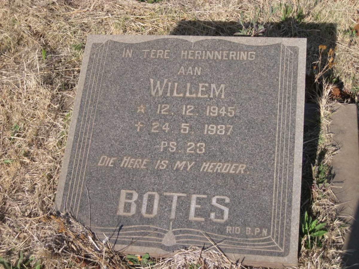 BOTES Willem 1945-1987