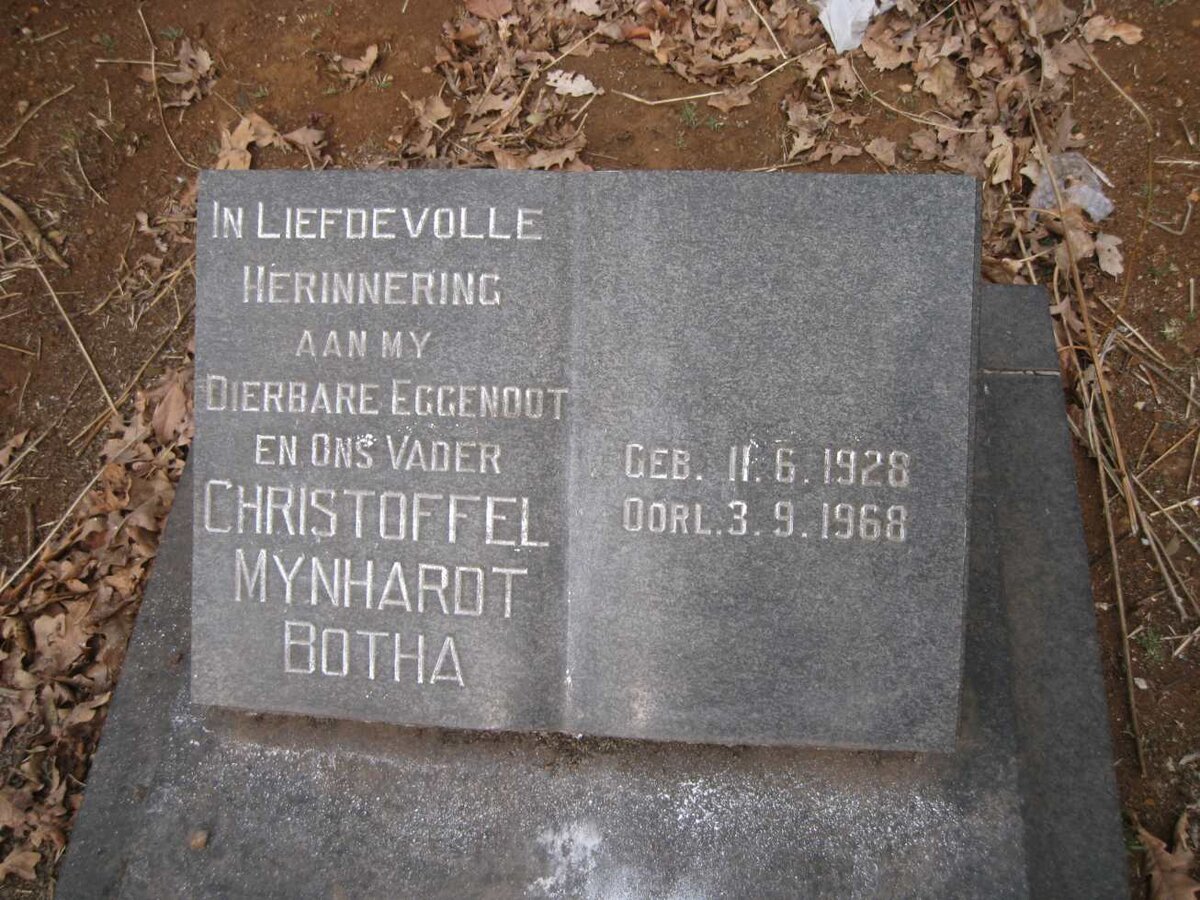 BOTHA Christoffel Mynhardt 1928-1968