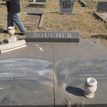 BOUCHER Leslie John James 1916-1981 &amp; Jeanette P. 1923-1989